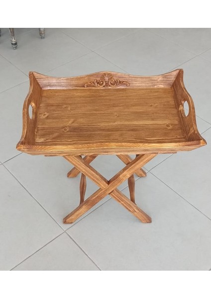 Tepsi Sehpa Royal Model (Ladin Ağacı Üretim) Ayrılabilir Ayak modelleri