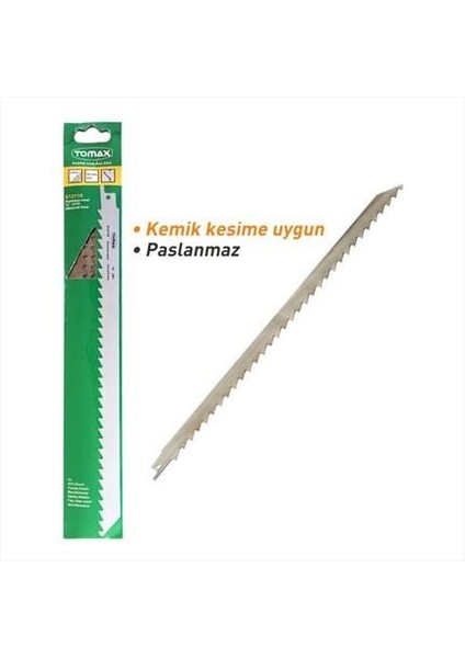 Paslanmaz Tilki Kuyruğu Bıçağı 300MM Kurban Kemik Donmuş