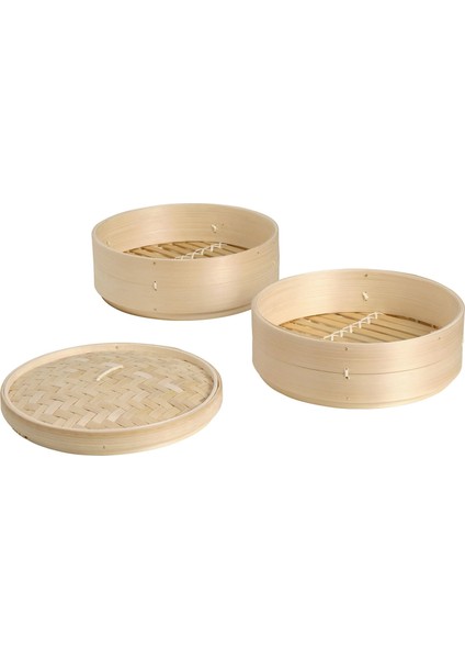 2 Katlı Kapaklı Buharda Sebze Pişirme Haşlama Aparatı Çap 23 cm Ikea Bambu Buharda Pişirici Hacim 5 Litre fiyatları