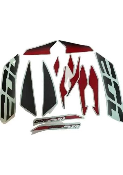 Bajaj Pulsar Ns 200 Sticker Seti Kırmızı Takım