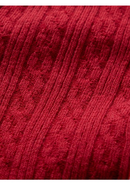 Kız Çocuk Kırmızı Örgü Külotlu Çorap fiyatları