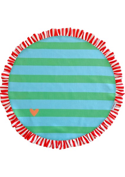 Fırfırlı, Yuvarlak, Bohem, Kalp, Desenli, Baskılı, Renkli, Çizgili Amerikan Servis 40CM Çap (1 Adet) fiyatları