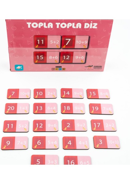 Kanguru Matematik Topla Topla Diz Oyunu-Toplama Işlemi & Eşleştirme | 2-4 Oyuncu | Müfredata Uyumlu / 6 Yaş / 2 Oyuncu fiyatları