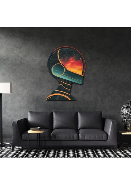 Retro Astronot Metal Tablo fiyatları