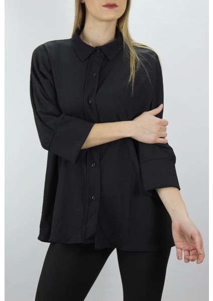 Krinkıl Gömlek Siyah - LKS2406.75 fiyatları