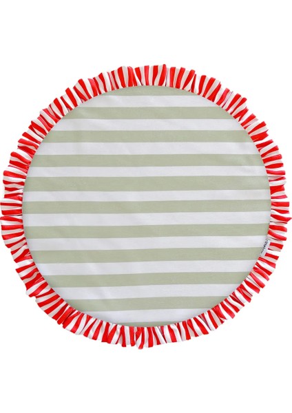 Fırfırlı, Yuvarlak, Bohem, Baskılı, Renkli, Çizgili Amerikan Servis 40CM Çap (1 Adet) fiyatları
