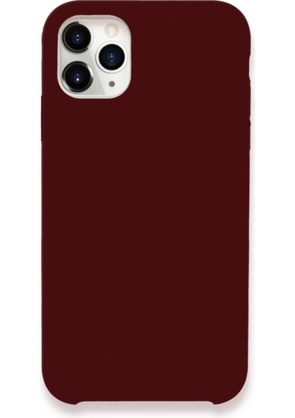 iPhone 11 Pro Max Kılıf Lansman Legant Silikon - Bordo