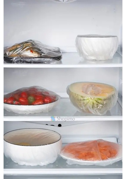 Tekrar Kullanılabilir Büyük Boy Tabak Bonesi, Tazeliği Koruyan Şeffaf Gıda Bonesi (100 Adet) modelleri