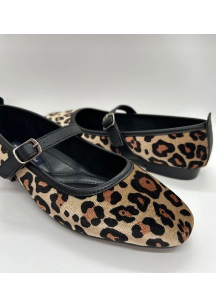 Leopar Desenli Tokalı Mary Jane Babet fiyatları