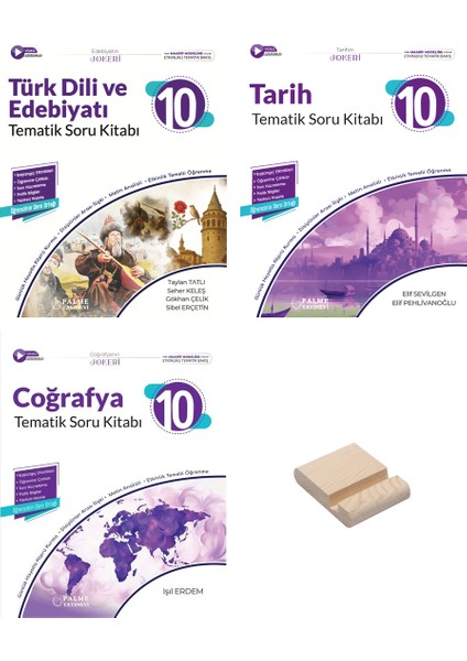 10. Sınıf Joker Edebiyat Tarih ve Coğrafya 3lü Tematik Soru Bankası + Telefon Tutucu