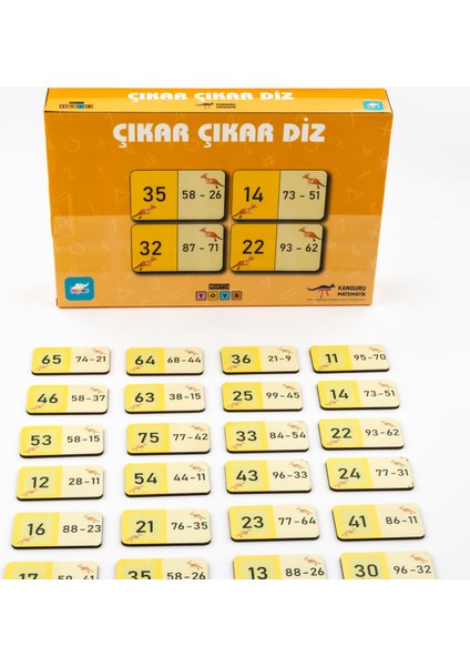 Kanguru Matematik Çıkar Çıkar Diz Oyunu-Çıkarma Işlemi & Mimari Tasarım| 2 Oyuncu | Müfredata Uyumlu / 6-7 Yaş / 2 Oyuncu fiyatları