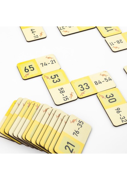 Kanguru Matematik Çıkar Çıkar Diz Oyunu-Çıkarma Işlemi & Mimari Tasarım| 2 Oyuncu | Müfredata Uyumlu / 6-7 Yaş / 2 Oyuncu fırsatları