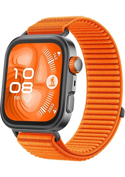 Huawei Watch Fit 4 Pro / Fit 4 /fit 3 Uyumlu Hasır Örgü Dokuma Ince Cırtlı Spor Kumaş Kordon Kayış