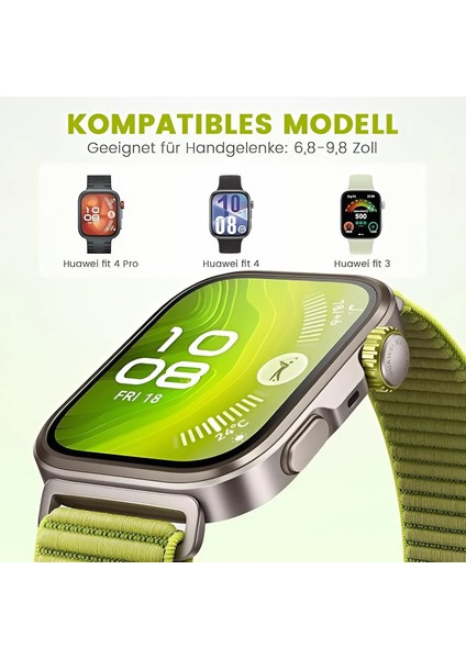 Huawei Watch Fit 4 Pro / Fit 4 /fit 3 Uyumlu Hasır Örgü Dokuma Ince Cırtlı Spor Kumaş Kordon Kayış fiyatları