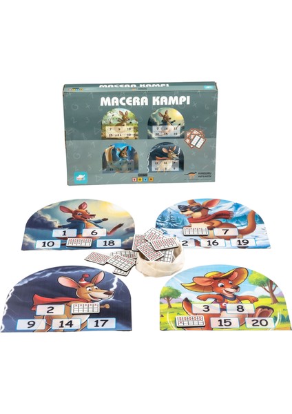 Kanguru Matematik Macera Kampı Oyunu - Sayı Tanıma ve Eşleştirme Oyunu | 5-6 Yaş | 2-4 Oyuncu Müfredata Uyumlu fiyatları