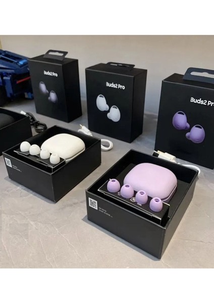 Samsung Uyumlu Galaxy Buds 2 Pro Beyaz Aktif Gürültü Engelleme Tws Kulakiçi Kablosuz Bluetooth Kulaklık indirimleri