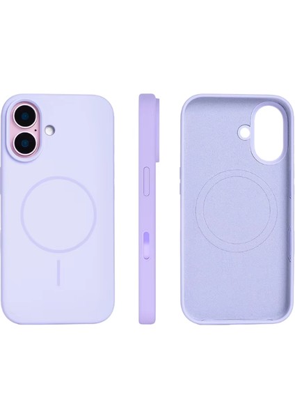 iPhone 16 Uyumlu MagSafe Silikon Kılıf – Lansman İçi Kadife Dokulu, Kablosuz Şarj Destekli, Rose fırsatları