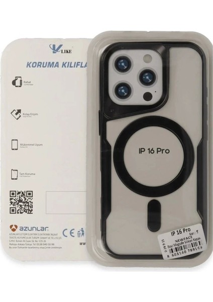 iPhone 16 Plus Kılıf Boyi Magsafe Silikon Kapak - Siyah modelleri
