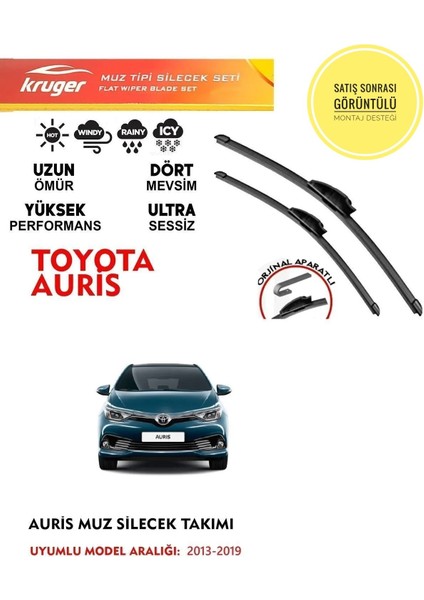 Toyota Auris Ön Muz Silecek Takımı 2019 Model Arasıaraca Özel . Aparat