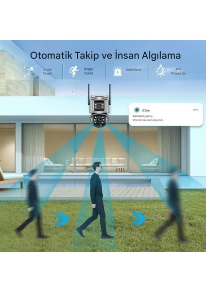 Xmcam 4'lü Güvenlik Kamera Seti Dual Lens Wifi Kayıt Cihazı 1tb HDD Gece Görüşlü Su Geçirmez fırsatları