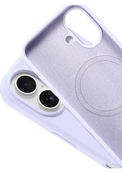 iPhone 16 MagSafe Yumuşak Silikon Kılıf – Lansman İçi Kadife Dokulu, Kablosuz Şarj Destekli Mavi fiyatları