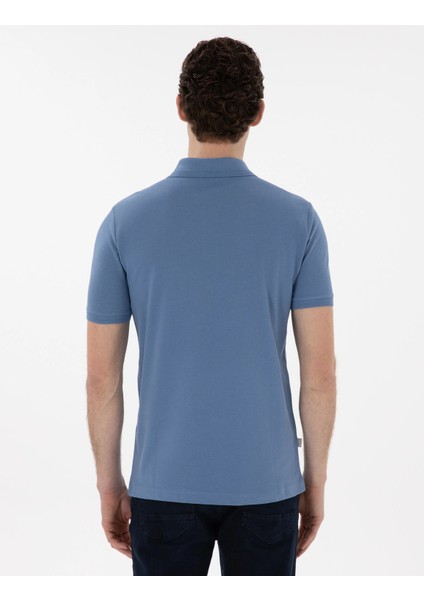 Pierre Cardin Mavi Erkek Slim Fit Polo T-Shirt Dmk.sunny. fırsatları