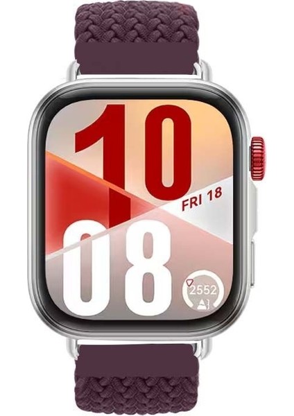 Watch Fit 3 / Fit 4 / Fit 4 Pro Uyumlu Solo Loop Örgü Kumaş Kordon – Metal Klipsli, Ayarlanabilir, Yumuşak ve Hafif Bileklik modelleri
