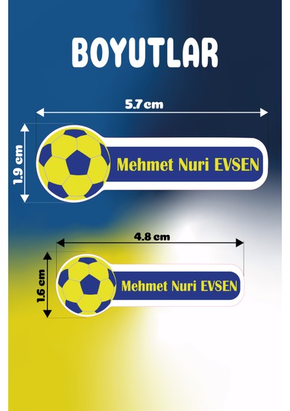 Isme Özel Okul Etiketi Kalem Defter Etiketi Sticker Kız Erkek Çocuk Sarı Lacivert Isim Etiketi fiyatları