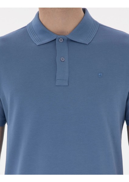 Pierre Cardin Mavi Erkek Slim Fit Polo T-Shirt Dmk.sunny.