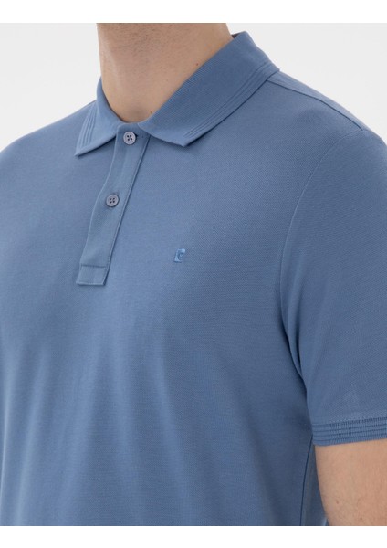 Pierre Cardin Mavi Erkek Slim Fit Polo T-Shirt Dmk.sunny.