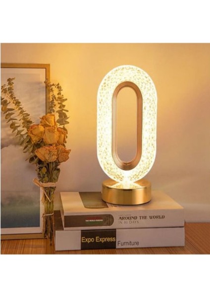 Kristal Elmas Masa Lambası/ Başucu Lambası