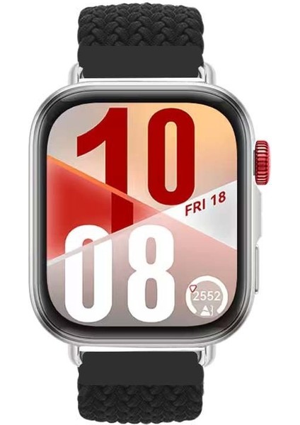 Watch Fit 3 / Fit 4 / Fit 4 Pro Uyumlu Solo Loop Örgü Kumaş Kordon – Metal Klipsli, Ayarlanabilir, Yumuşak ve Hafif Bileklik modelleri