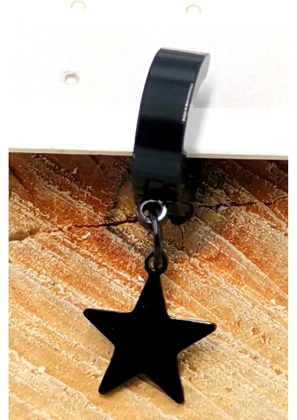 Çelik Figürlü Unisex Küpe