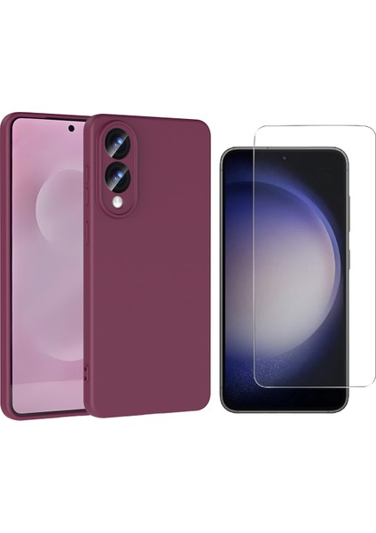 Samsung Galaxy S25 Edge Kılıf Zore Mara Lansman Kapak + Nano Ekran Koruyucu