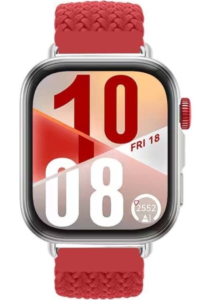 Watch Fit 3 / Fit 4 / Fit 4 Pro Uyumlu Solo Loop Örgü Kumaş Kordon – Metal Klipsli, Ayarlanabilir, Yumuşak ve Hafif Bileklik modelleri