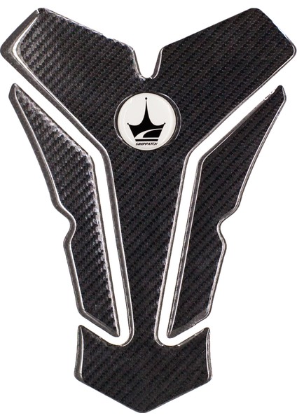 Yamaha, Bmw, Honda ile Uyumlu Universal 6d Karbon Tank Pad GC09