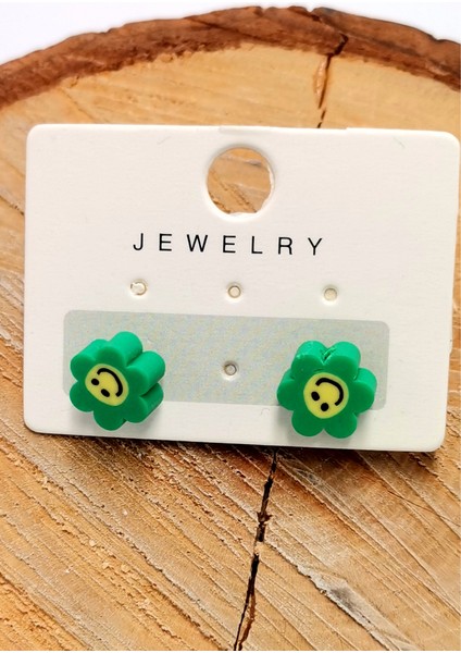 Renkli Figürlü Lüks Küpe