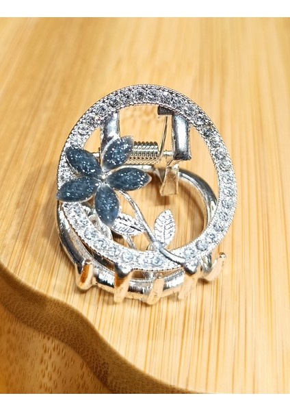 Lüks Gösterişli Parıltılı Metal Kıstırma Toka