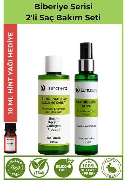 Biberiye Serisi Anti Hair Loss Tonik ve Şampuan Seti 2'li