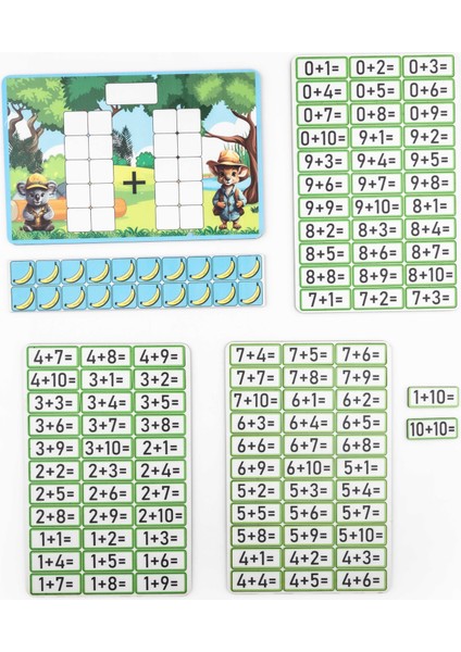 Kanguru Matematik Muzları Topla Oyunu - Toplama Işlemi Öğreten Eğitici Oyun | Müfredata Uyumlu | 5-6 Yaş | indirimleri