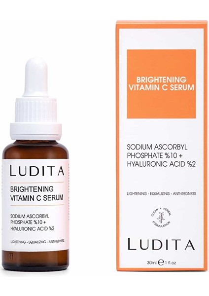Aydınlatıcıı, Renk Tonu Eşitleyici C Vitamini Serumu (Vitamin C 10% + Hyaluronic Acid 2%)