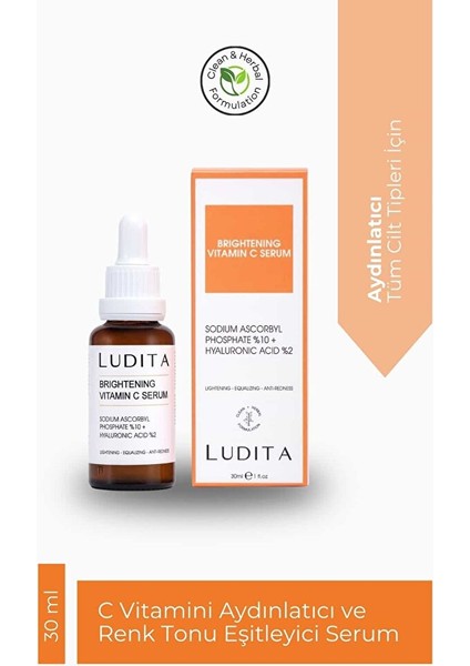 Aydınlatıcıı, Renk Tonu Eşitleyici C Vitamini Serumu (Vitamin C 10% + Hyaluronic Acid 2%) fiyatları