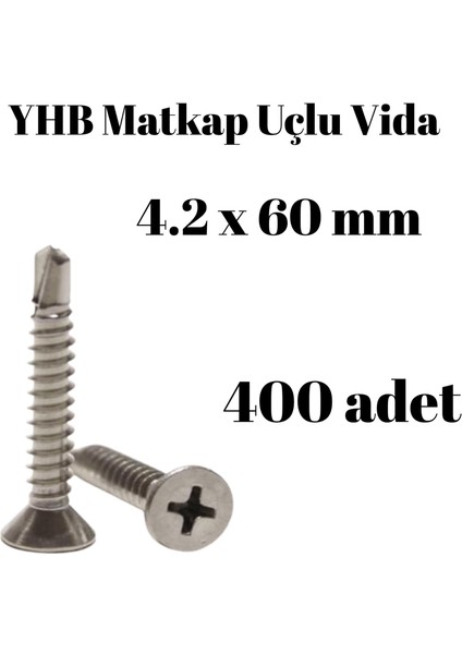 Matkap Uçlu Vida Yhb 4,2X60 mm 400'LÜ Paket