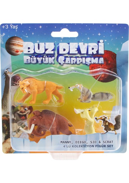 Ice Age - Buz Devri 5 Büyük Çarpışma 4’lü Koleksiyon Set Model 2