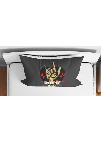Rock Müzik 3D Dijital Baskılı Tek Kişilik Çarşafsız Genç Erkek Çocuk Nevresim Takımı Rock And Roll fiyatları
