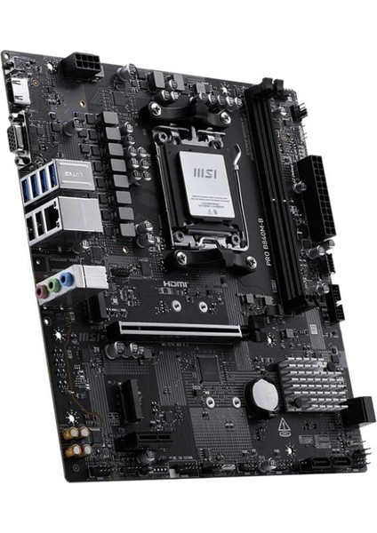 Msı Pro B840M-B Am5 Ddr5 8000MHZ(OC) HDMI VGA 2x M.2 USB 5 Gbs 2.5g Lan Matx modelleri