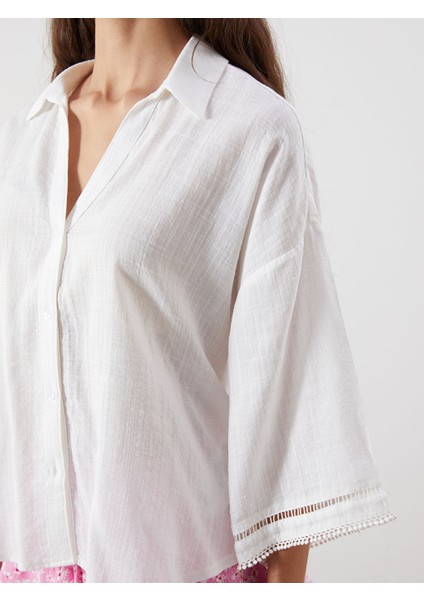 Yeni Sezon Oversize Armurlu Kadin Gomlek - S5RQ27Z8 modelleri