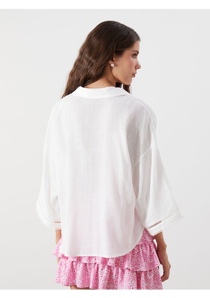 Yeni Sezon Oversize Armurlu Kadin Gomlek - S5RQ27Z8 fırsatları