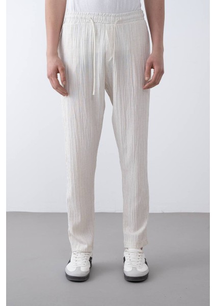 Dokulu Baggy Erkek Jogger Pantolon