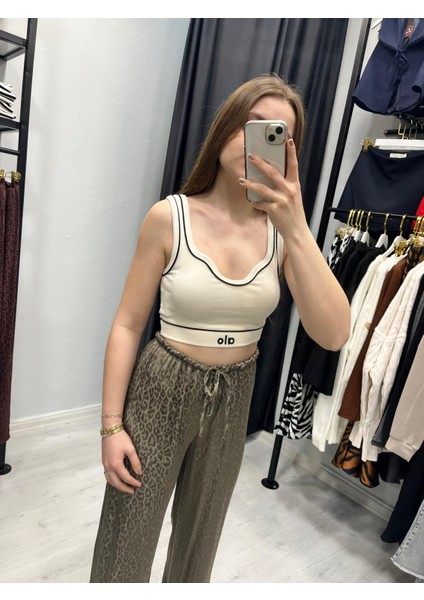 Leopar Desenli Jagarlı Pantalon fiyatları